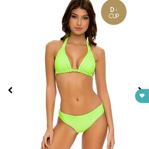 Lange Green Bikini with Classic Triangle Top